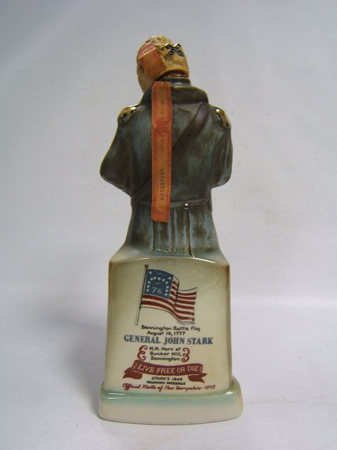 Jim Beam Bottle General Stark 1972 Bennington