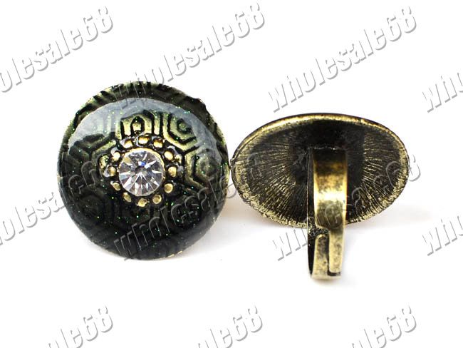  Jewelry Lots 12pcs Oversize Vintage Antique Retro Rhinestone Rings