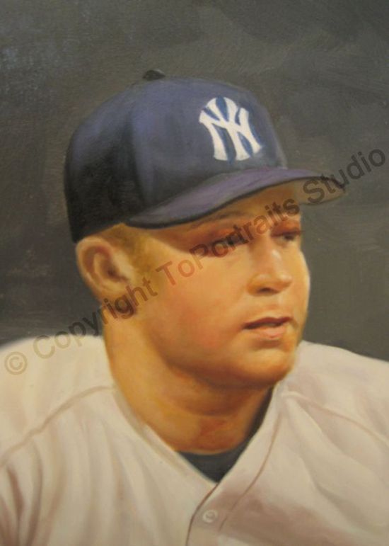 Derek Jeter New York Yankees Canvas Card Oil Painting