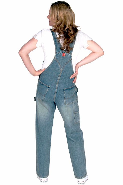 Jet Lag Regular Fit Denim Bib Overalls Stonewash Blue Overalls