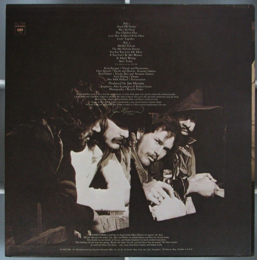 Boones Farm Self Titled 1972 LP Jim Messina Dalton Dubarri