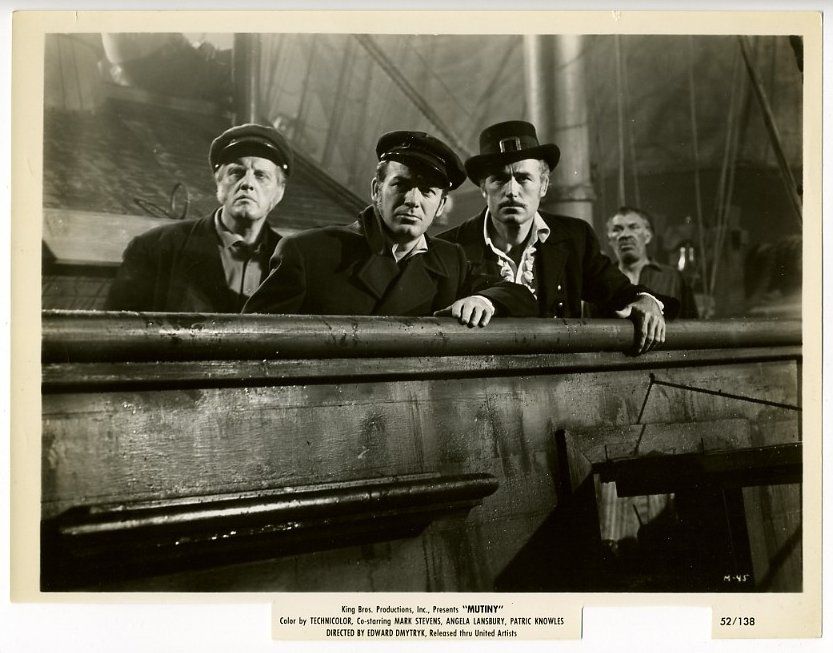 Movie Still Mark Stevens Patric Knowles Mutiny 1952