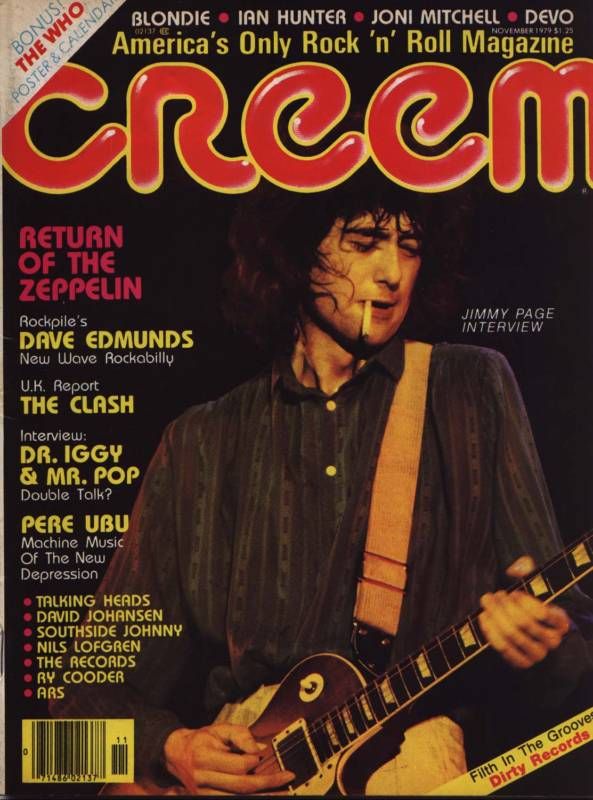 Creem Jimmy Page November 1979 Very RARE