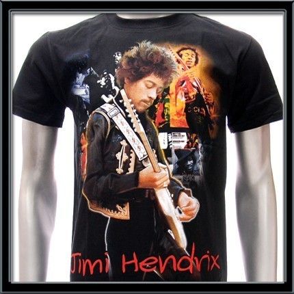 Sz L Jimi Hendrix T Shirt Jimmy Crash Landing Guitar