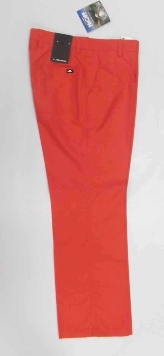 New 2012 J Lindeberg Golf JL Troon Pants Red Coral 31 30