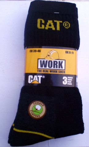  Cat Real Work Socks Trucker Builder Farm Hiker Hill Walker