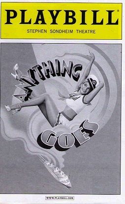 Anything Goes Broadway Opening Night Playbill Joel Grey