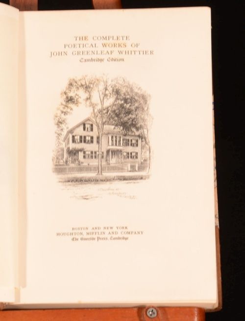  john greenleaf whittier cambridge edition whittier was strongly