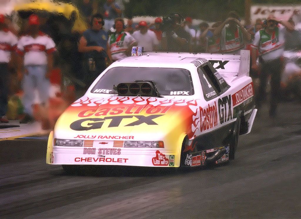 John Force 1994 Castrol Flamed Chevy Lumina Nitro Funny Car Photo