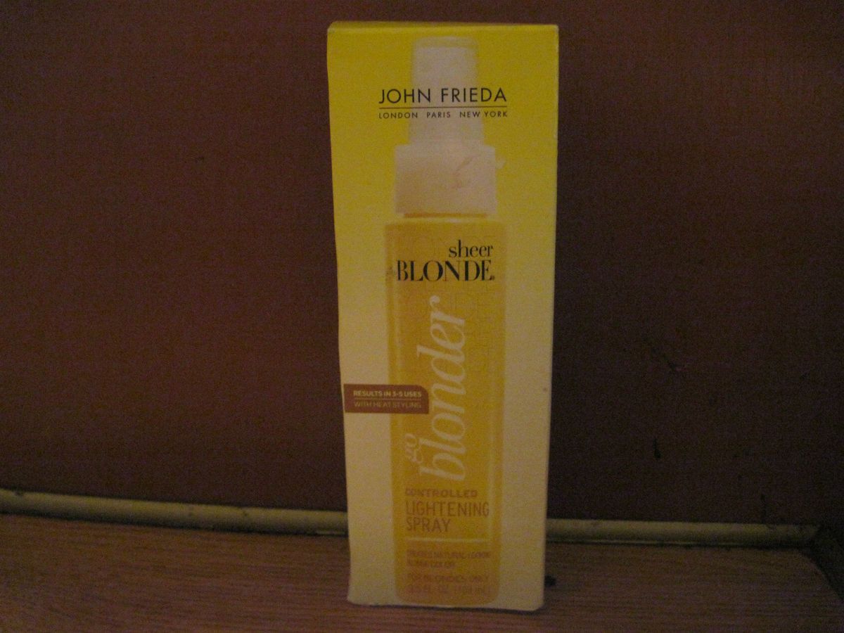 John Frieda Sheer Blonde Lightening Spray 3 5oz  