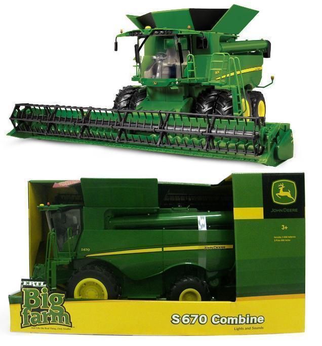 2012 Ertl 1 16 John Deere S670 Combine w Grain Head NIB Huge Toy  