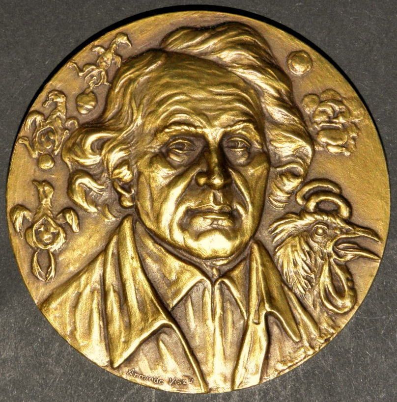 MEDICINE SCOTISH SURGEON JOHN HUNTER BRONZE MEDAL BY A VISEU  