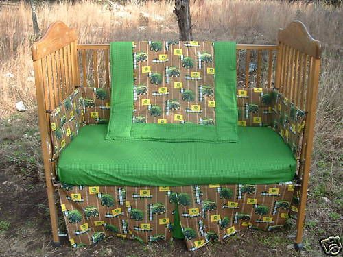 New Custom Boutique 6pc John Deere Crib Set  