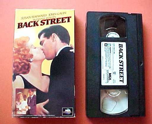 BACK STREET vhs of 1961 film SUSAN HAYWARD JOHN GAVIN  