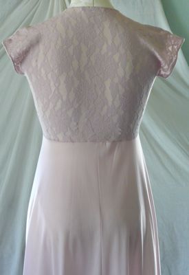 JOHN KLOSS for CIRA vintage 70s super sexy lavender lace gown M  