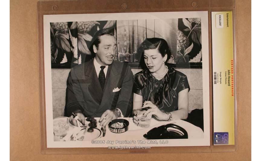 CGC Photo JOHN HOWARD At the Stork Club AUTHENTIC  