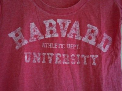 Women's L O L Vintage Harvard Athletic Dept T Shirt Tee  