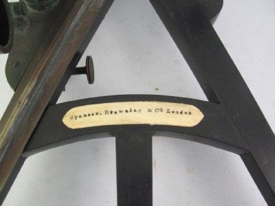 Original Vintage John Kehew Spencer Barrett Co Ebonized Quadrant Sextant  