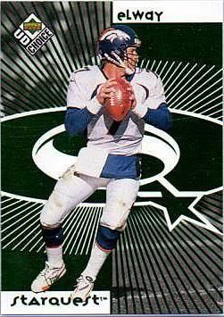 John Elway and Payton Manning 1998 Upper Deck Choice  