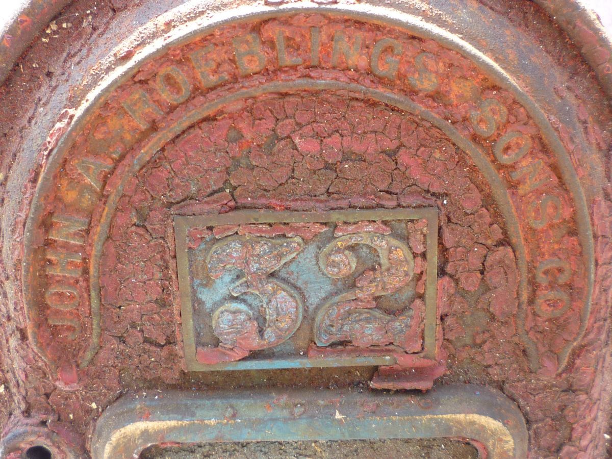 Antique John A Roebling and Sons Steel Mill Roebling NJ Fire Call Box  