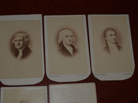 19th Century 9 Count Presidential CDV Lot Washington  