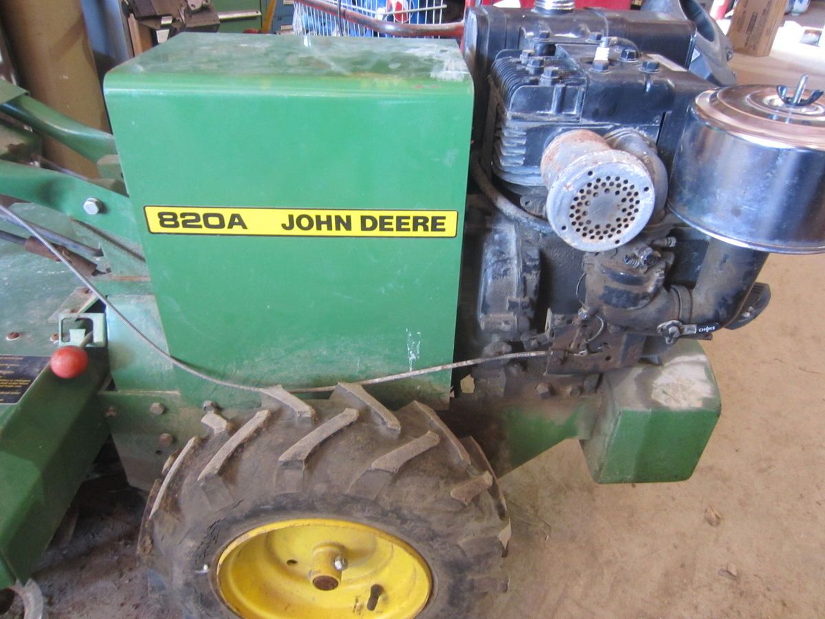 John Deere 820A Rototiller w Reverse Forward 1 4 Heavy Duty w Weight  