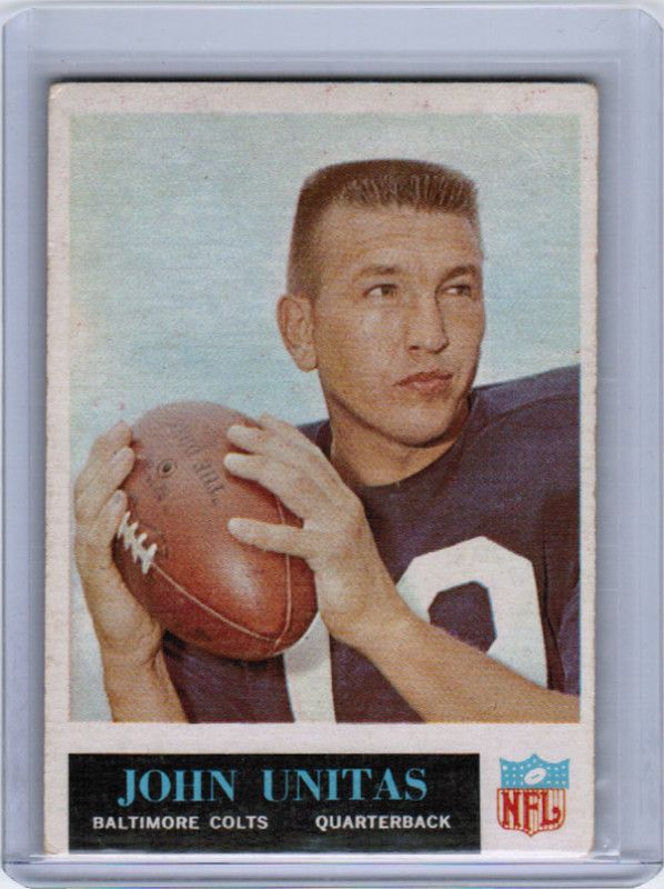 JOHNNY UNITAS 1965 PHILADELPHIA BASE CARD 12  