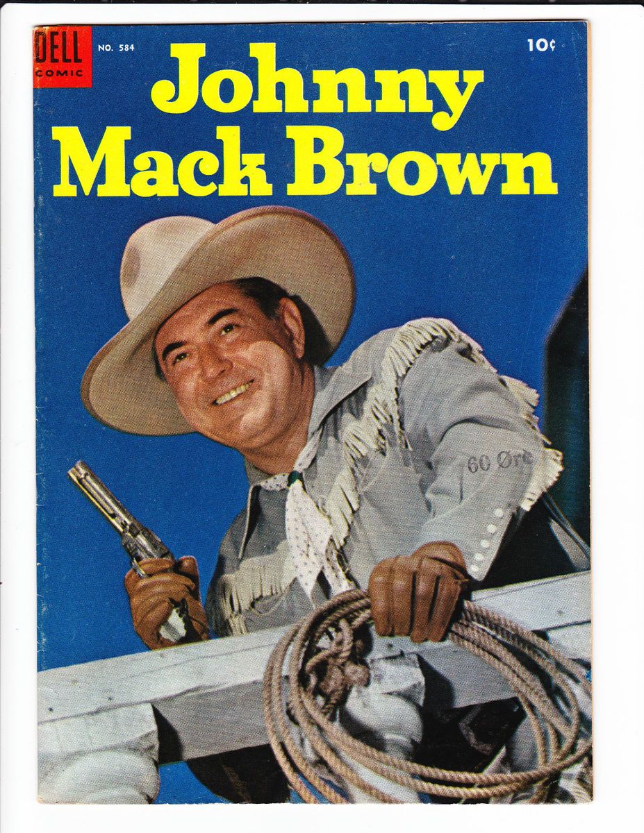 JOHNNY MACK BROWN 584 1954 GOLDEN AGE COMIC WESTERN KEY MUST SEE NR  