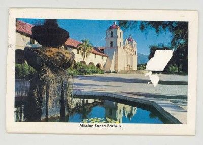 California Missions 12 Panel 21 Views Used Multi Card Postcard  