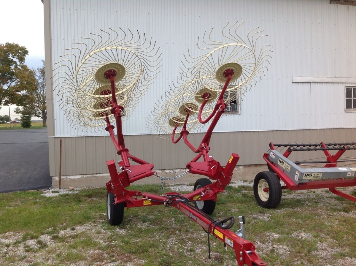 John Deere IH Kubota Siltrex V Rake Hay Rake Very Nice Used This Year Only  