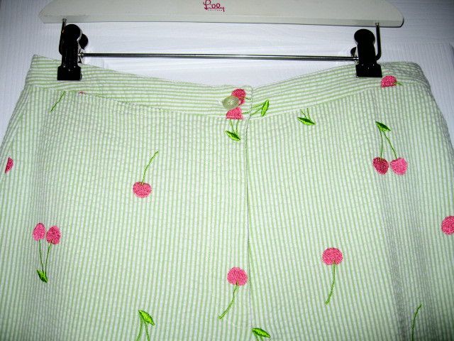 Lilly Pulitzer Capri Shirley Temple Cherries 6 Womens  