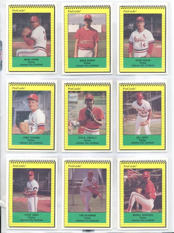 1991 Johnson City Cardinals Manuel Rodriguez PR Card  