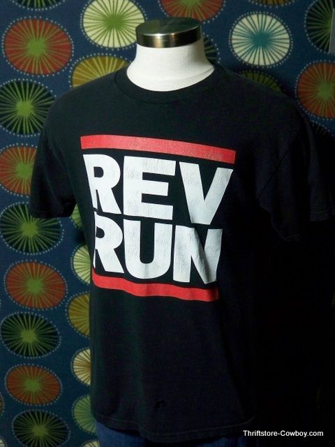 Rev Run Shirt Run DMC Joseph Simmons Rap Hip Hop Large  