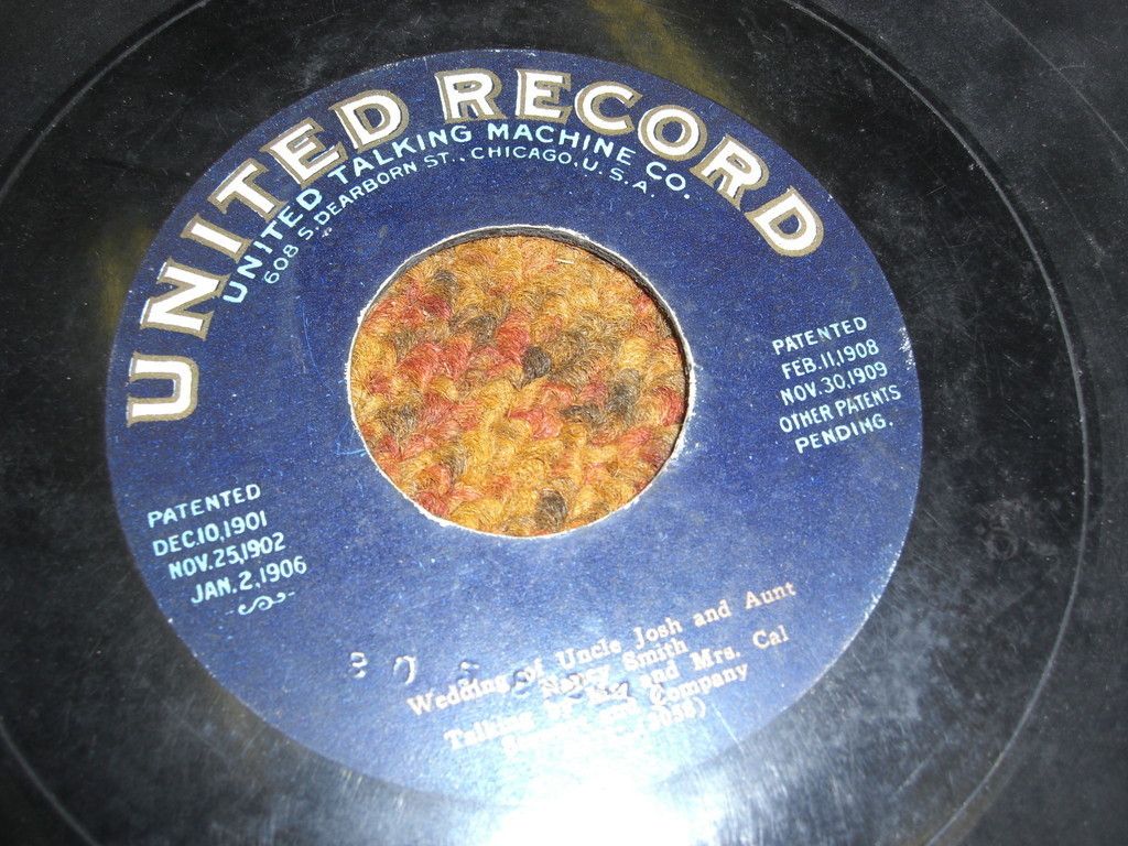 Uncle Josh United 78 RPM Record 373 Cal Stewart  