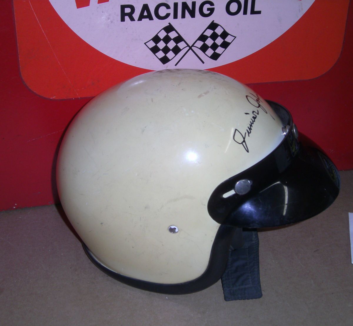 Junior Johnson Vintage Good Year Nascar Race Used Worn Signed Drivers