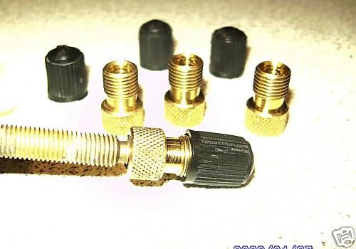 Brass Bicycle Presta Set of 4 Valve Adapters Trick