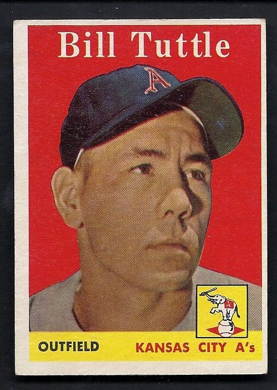 Bill Tuttle Kansas City Athletics 1958 Topps Card 23