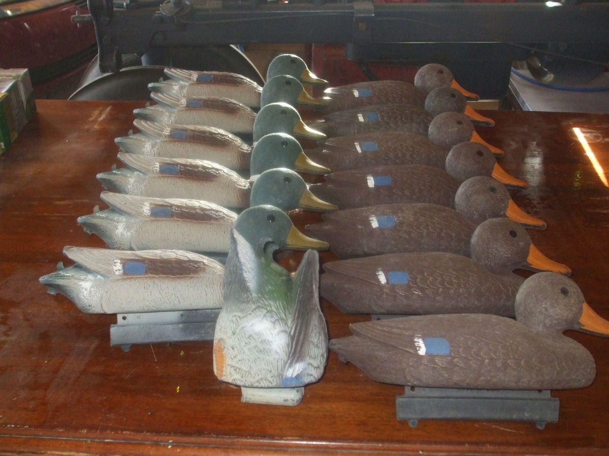 14 Floating Duck Decoys by Flambeau Decoy Bag Included