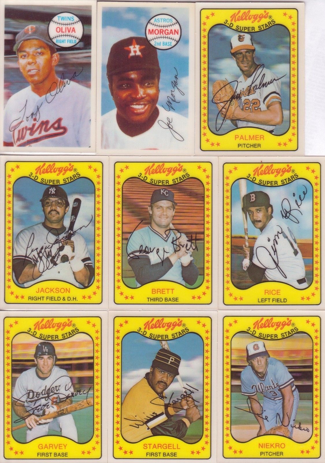 205 Kelloggs 1970 1971 82 Lot Kaline Seaver Jackson Yaz Brett Palmer