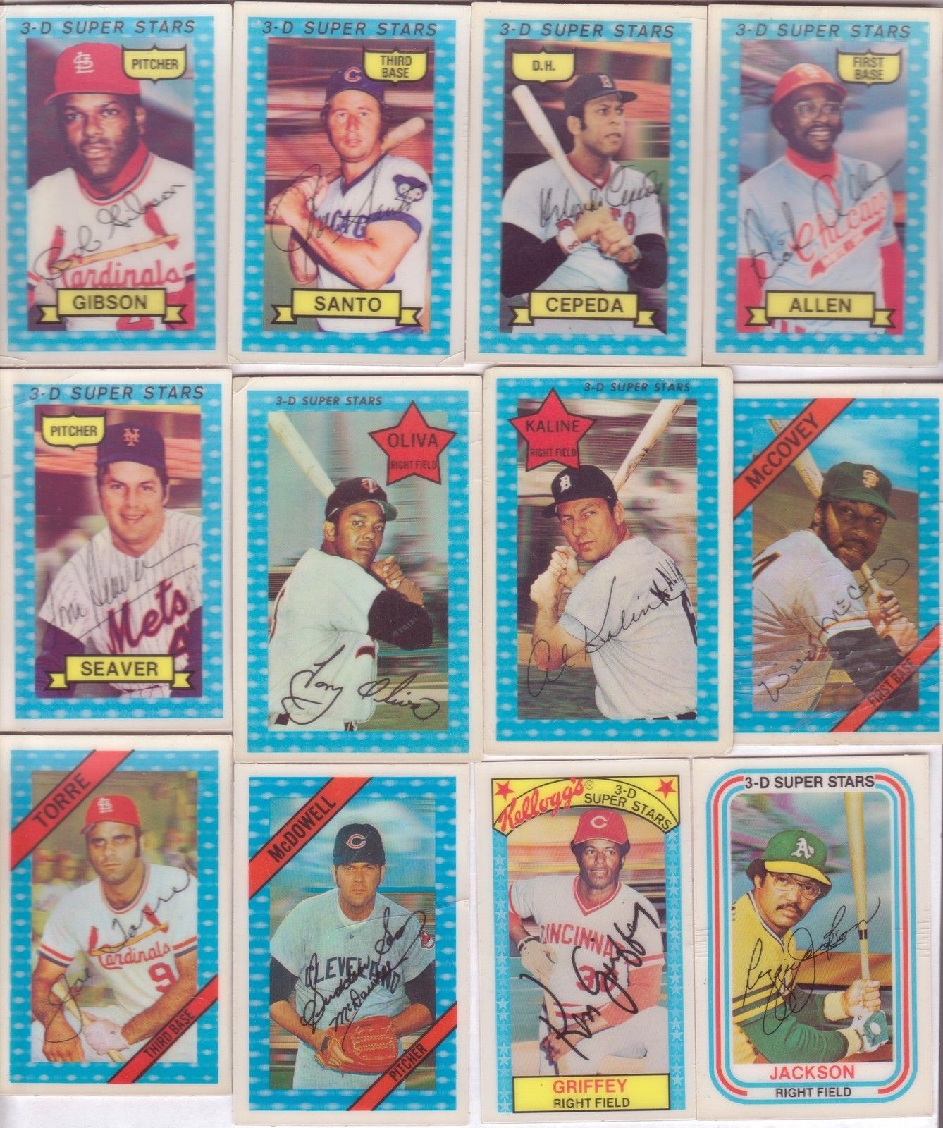 205 Kelloggs 1970 1971 82 Lot Kaline Seaver Jackson Yaz Brett Palmer