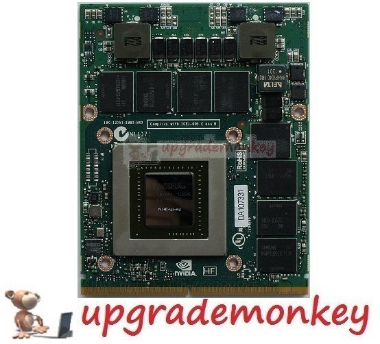 NVIDIA Quadro K5000M N14E Q5 A2 4GB Kepler for P170HM P150HM etc