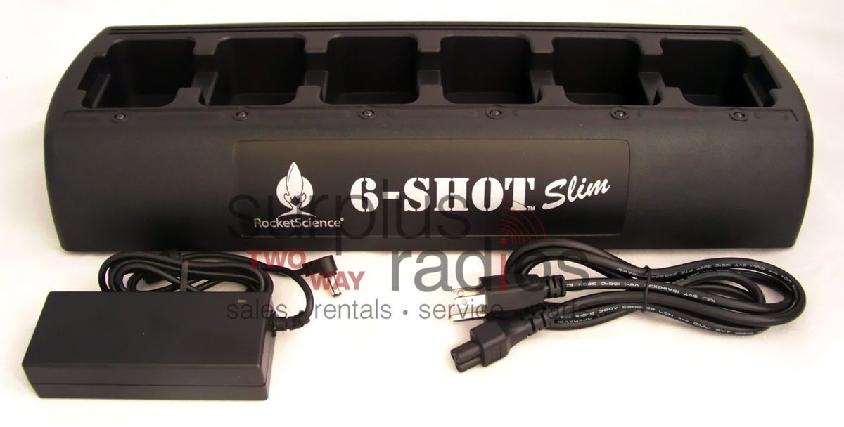 Slim 6 Unit Gang Charger for Kenwood Radios TK3160 TK2160 TK3360