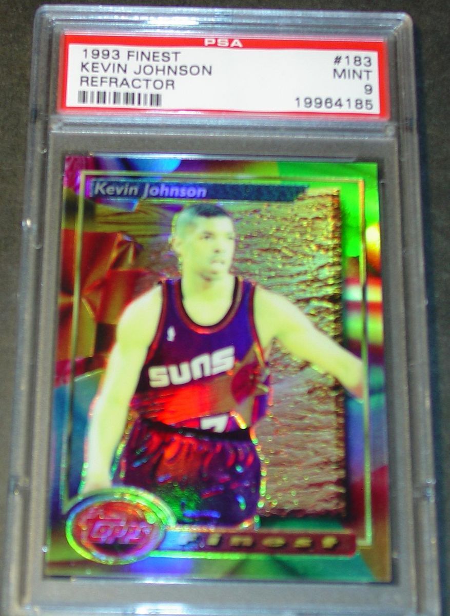 1993 Kevin Johnson 183 Topps Finest Refractor PSA 9 Pop 1 3