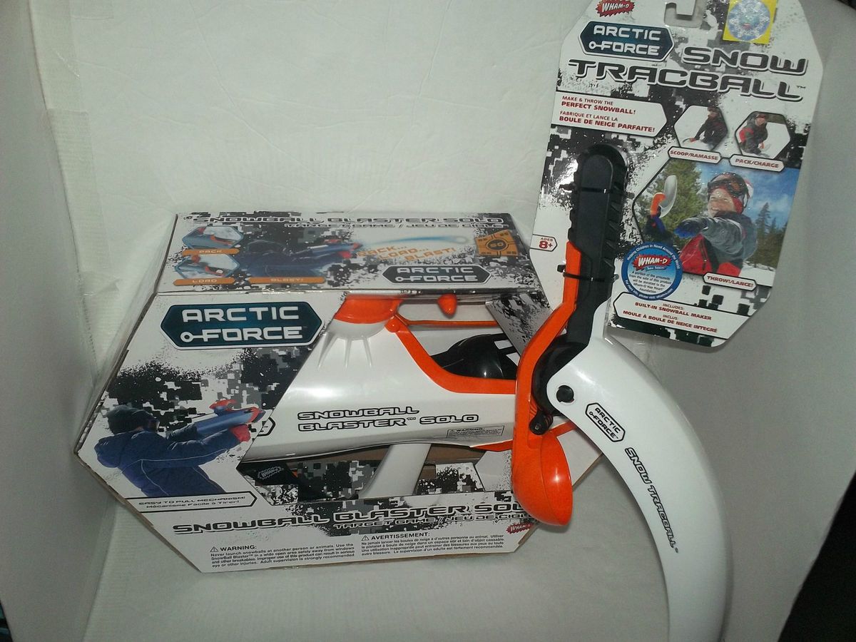 Wham O Arctic Force Snowball Blaster Target Game Snow Tracball Thrower