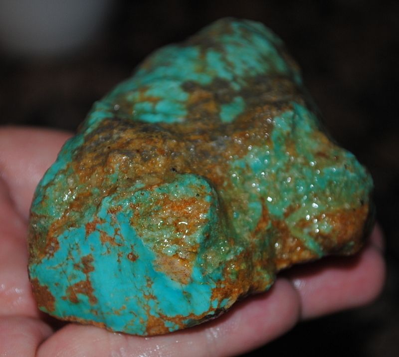 KINGMAN MINE TURQUOISE ROUGH STABILIZED ARIZONA USA OLD STOCK 185