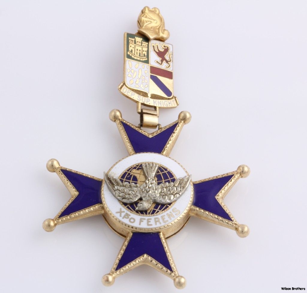 RARE 3rd Degree Deputy Supreme Knight of Columbus Jewel 10K Gold Pin