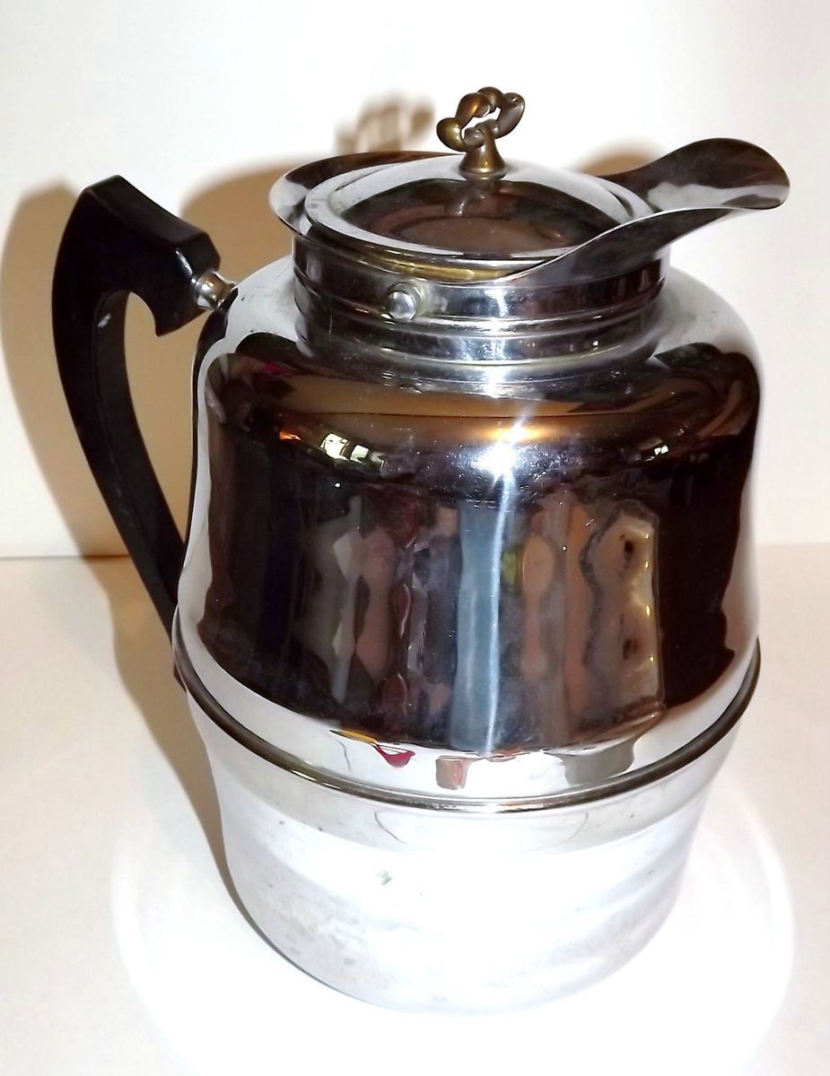 Knapp Monarch Co Therm A Jar Silver Chrome 11 Carafe Thermos Jug