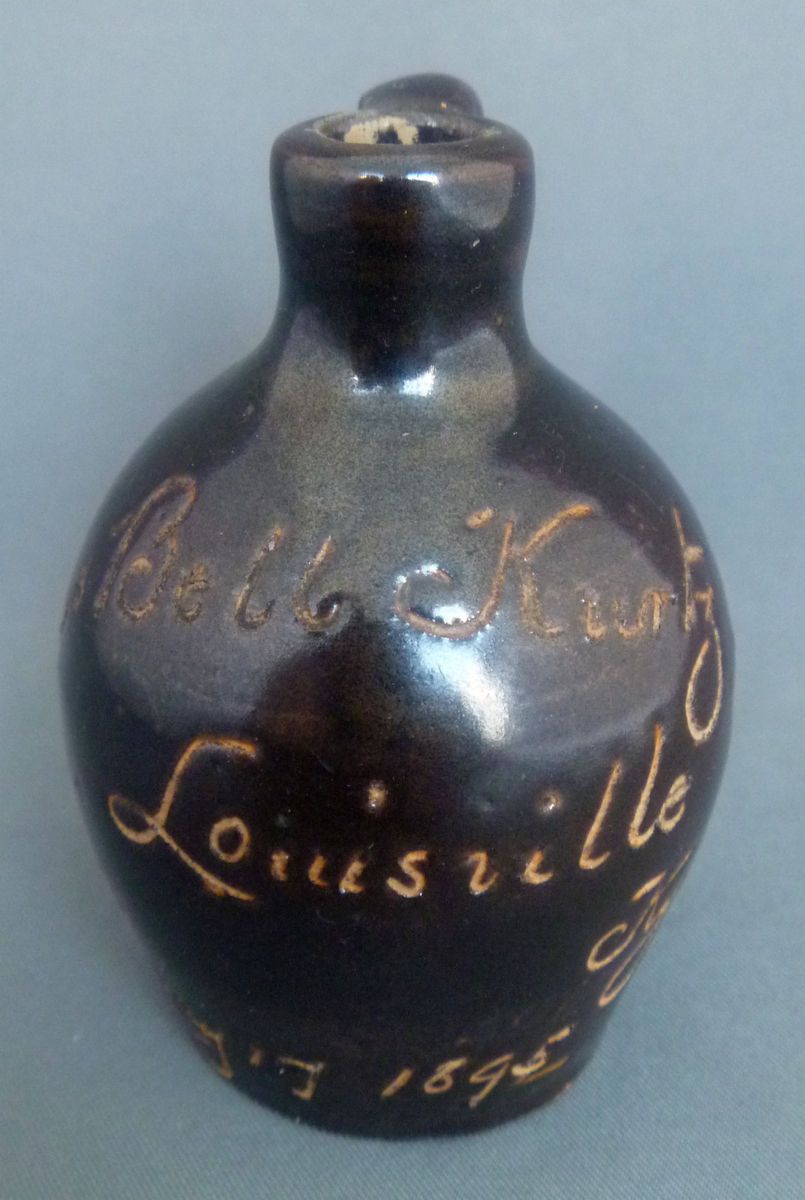 Kalfus Bell Kurtz May 17 1895 Louisville KY Miniature Whiskey Sample