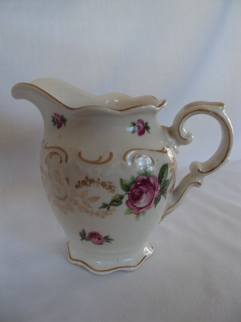 Vintage 1940s Schumann Bavaria La Vie En Rose Creamer Marked