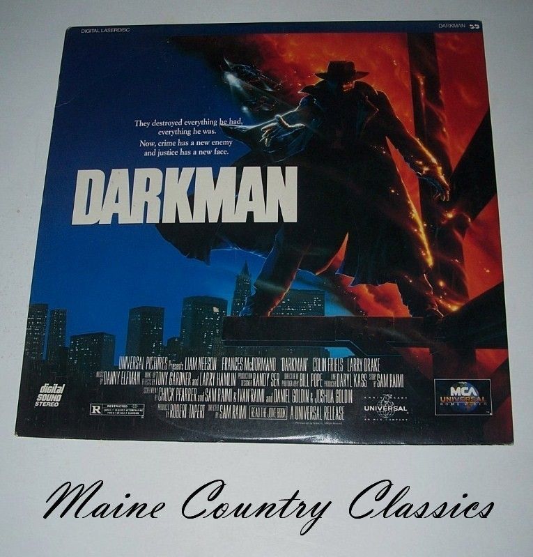 Laser Disc Darkman Lee Neeson Larry Drake Action